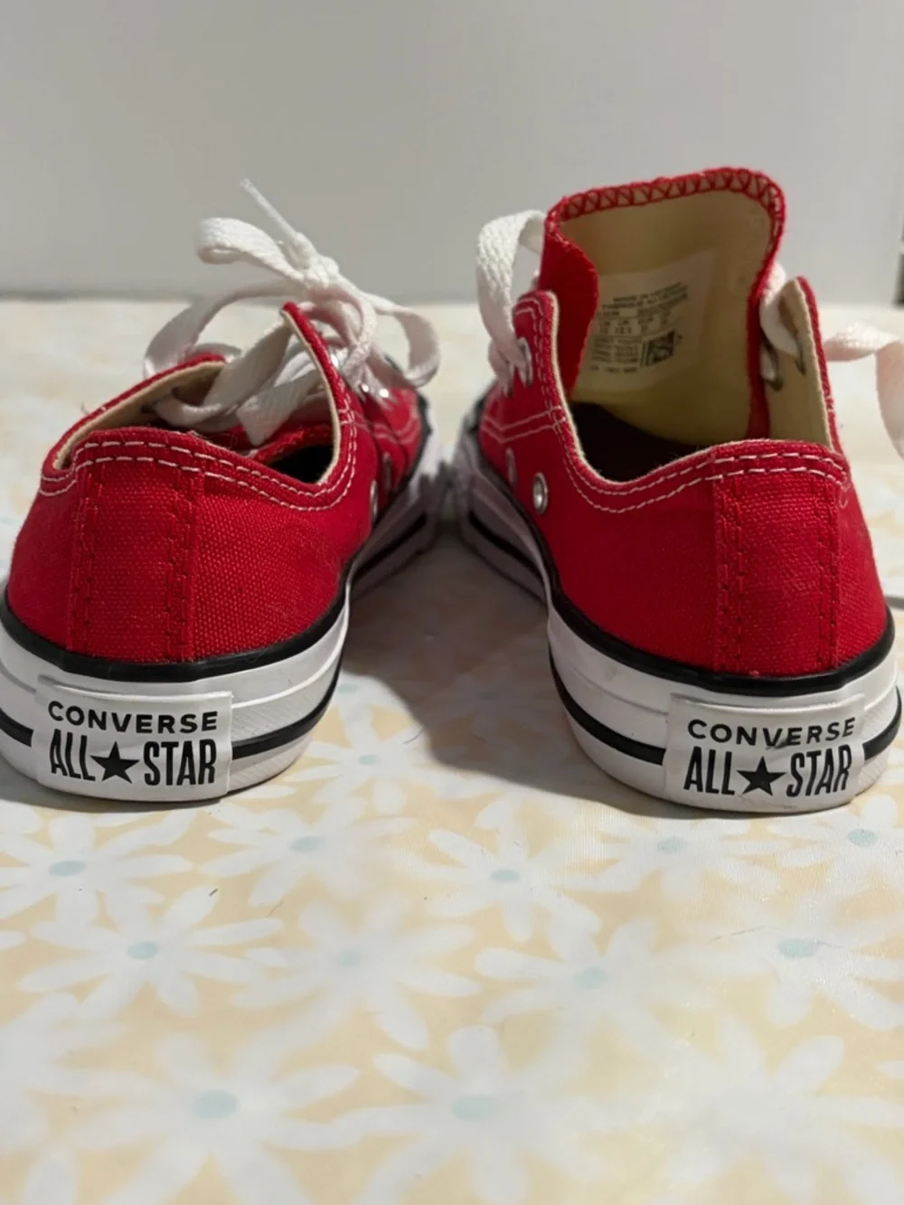 Converse‎ Red Low Top All Star Kids Sneakers